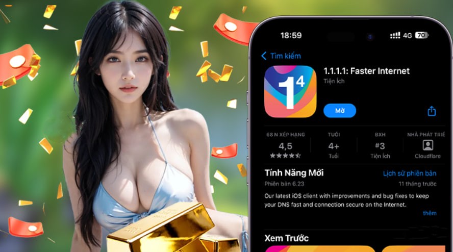 Hình ảnh quảng cáo của vipwin hiển thị nền tảng và các lợi ích
